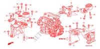 MOTOR BEVESTIGINGEN(DIESEL)(AT) voor Honda CR-V DIESEL 2.2 ES 5 deuren 5-traps automatische versnellingsbak 2010