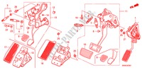 PEDAAL(RH) voor Honda CR-V EX 5 deuren 5-traps automatische versnellingsbak 2010