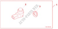 RR PARK SENS ATT voor Honda CR-V S 5 deuren 5-traps automatische versnellingsbak 2010