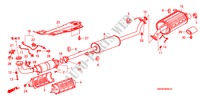 UITLAATPIJP/GELUIDDEMPER(2.4L) voor Honda CR-V RV-SI 5 deuren 6-versnellings handgeschakelde versnellingsbak 2009