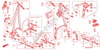VEILIGHEIDSRIEMEN voor Honda CR-V ELEGANCE/LIFESTYLE 5 deuren 5-traps automatische versnellingsbak 2010