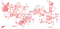 WATERPOMP(2.4L) voor Honda CR-V RV-SI 5 deuren 5-traps automatische versnellingsbak 2010