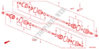 ACHTER AANDRIJFAS(1) voor Honda CR-V EXECUTIVE 5 deuren 5-traps automatische versnellingsbak 2011