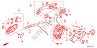 ACHTER PORTIER SLOTEN/BUITEN HENDEL(2) voor Honda CR-V RV-I 5 deuren 6-versnellings handgeschakelde versnellingsbak 2011