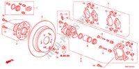 ACHTER REM(1) voor Honda CR-V DIESEL 2.2 ELEGANCE 5 deuren 5-traps automatische versnellingsbak 2011