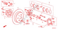 ACHTER REM(2) voor Honda CR-V RVSI 5 deuren 5-traps automatische versnellingsbak 2011