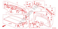 ACHTERKLEP VOERING voor Honda CR-V DIESEL 2.2 ELEGANCE 5 deuren 5-traps automatische versnellingsbak 2011