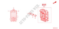 BEDIENINGSEENNEID(CABINE)(2) voor Honda CR-V EXECUTIVE 5 deuren 5-traps automatische versnellingsbak 2011