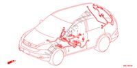 BEDRADINGSBUNDEL(LH)(3) voor Honda CR-V DIESEL 2.2 ELEGANCE 5 deuren 6-versnellings handgeschakelde versnellingsbak 2011