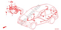 BEDRADINGSBUNDEL(RH)(4) voor Honda CR-V EX ADVANCED 5 deuren 6-versnellings handgeschakelde versnellingsbak 2011