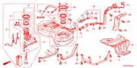 BRANDSTOF TANK(2.0L)(2.4L) voor Honda CR-V RV-SI 5 deuren 5-traps automatische versnellingsbak 2011