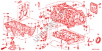 CILINDERBLOK/OLIEPAN(2.0L) voor Honda CR-V EX ADVANCED 5 deuren 6-versnellings handgeschakelde versnellingsbak 2011