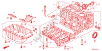 CILINDERBLOK/OLIEPAN(2.4L) voor Honda CR-V RV-I 5 deuren 5-traps automatische versnellingsbak 2011
