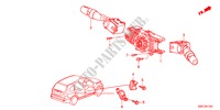 COMBINATIESCHAKELAAR voor Honda CR-V DIESEL 2.2 ELEGANCE 5 deuren 6-versnellings handgeschakelde versnellingsbak 2011