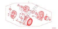 GENERATOR(DENSO)(2.0L) voor Honda CR-V EX 5 deuren 6-versnellings handgeschakelde versnellingsbak 2011