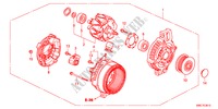 GENERATOR(DENSO)(DIESEL) voor Honda CR-V DIESEL 2.2 ELEGANCE 5 deuren 6-versnellings handgeschakelde versnellingsbak 2011