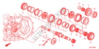HOOFDAS(2.0L)(2.4L) voor Honda CR-V EX 5 deuren 6-versnellings handgeschakelde versnellingsbak 2011