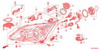 KOPLAMP(AFS) voor Honda CR-V EX ADVANCED 5 deuren 6-versnellings handgeschakelde versnellingsbak 2011