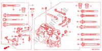 MOTOR BEDRADINGSBUNDEL(2.4L) voor Honda CR-V 2.4 ELEGANCE 5 deuren 5-traps automatische versnellingsbak 2011