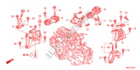 MOTOR BEVESTIGINGEN(2.0L)(AT) voor Honda CR-V S 5 deuren 5-traps automatische versnellingsbak 2011