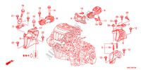 MOTOR BEVESTIGINGEN(2.4L)(AT) voor Honda CR-V 2.4 EXECUTIVE 5 deuren 5-traps automatische versnellingsbak 2011