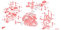 MOTOR BEVESTIGINGEN(DIESEL)(MT) voor Honda CR-V DIESEL 2.2 SE RUNOUT 5 deuren 6-versnellings handgeschakelde versnellingsbak 2011