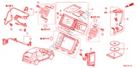NAVIGATIE SYSTEEM(RH) voor Honda CR-V EX 5 deuren 5-traps automatische versnellingsbak 2011