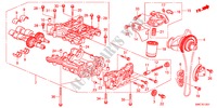 OLIEPOMP(2.4L) voor Honda CR-V 2.4 EXECUTIVE 5 deuren 6-versnellings handgeschakelde versnellingsbak 2011