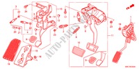 PEDAAL(LH) voor Honda CR-V ELEGANCE LIFESTYLE 5 deuren 6-versnellings handgeschakelde versnellingsbak 2011
