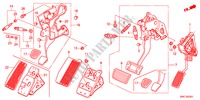 PEDAAL(RH) voor Honda CR-V 2.4 ELEGANCE 5 deuren 5-traps automatische versnellingsbak 2011