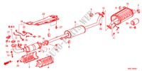 UITLAATPIJP/GELUIDDEMPER(2.4L) voor Honda CR-V RV-SI 5 deuren 5-traps automatische versnellingsbak 2011