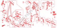 VEILIGHEIDSRIEMEN voor Honda CR-V ELEGANCE 5 deuren 6-versnellings handgeschakelde versnellingsbak 2011