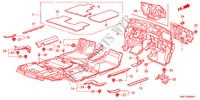 VLOERMAT voor Honda CR-V DIESEL 2.2 ELEGANCE LIFE 5 deuren 5-traps automatische versnellingsbak 2011
