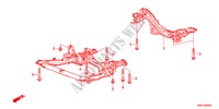 VOOR SUB FRAME/ACHTER BALK voor Honda CR-V ELEGANCE 5 deuren 6-versnellings handgeschakelde versnellingsbak 2011