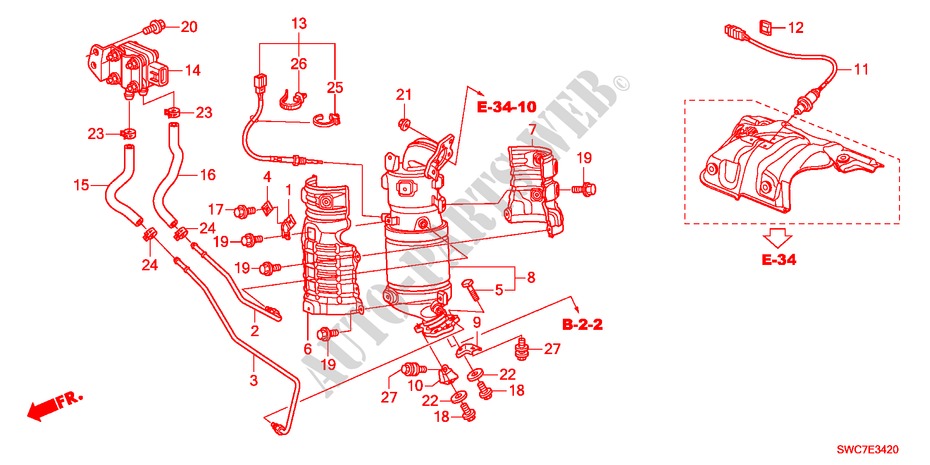 CONVERTER(DIESEL) voor Honda CR-V DIESEL 2.2 SE RUNOUT 5 deuren 5-traps automatische versnellingsbak 2011