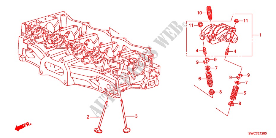 KLEP/ZWAAI ARM(2.0L) voor Honda CR-V ELEGANCE 5 deuren 6-versnellings handgeschakelde versnellingsbak 2011