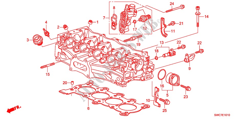 SPOEL KLEP(2.0L) voor Honda CR-V ELEGANCE 5 deuren 6-versnellings handgeschakelde versnellingsbak 2011