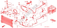 AIRCONDITIONER (SLANGEN/PIJPEN)(RH) voor Honda SHUTTLE 2.3IES 5 deuren 4-traps automatische versnellingsbak 1998