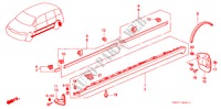 BESCHERMER voor Honda SHUTTLE 2.2IES 5 deuren 4-traps automatische versnellingsbak 1996