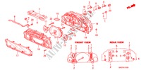 COMBINATIEMETER KOMPONENTEN(95/96/97) voor Honda SHUTTLE 2.2ILS 5 deuren 4-traps automatische versnellingsbak 1995