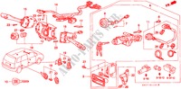 COMBINATIESCHAKELAAR(LH) (1) voor Honda SHUTTLE 2.2IES 5 deuren 4-traps automatische versnellingsbak 1997