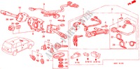 COMBINATIESCHAKELAAR(LH) (2) voor Honda SHUTTLE 2.3IES 5 deuren 4-traps automatische versnellingsbak 1998
