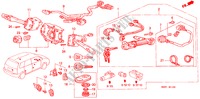 COMBINATIESCHAKELAAR(RH) (2) voor Honda ODYSSEY EXI 5 deuren 4-traps automatische versnellingsbak 1998