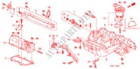 INLAAT SPRUITSTUK(2.3L) voor Honda ODYSSEY EXI 5 deuren 4-traps automatische versnellingsbak 1999