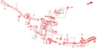 KEUZEHENDEL(RH) voor Honda ODYSSEY EXI 5 deuren 4-traps automatische versnellingsbak 1999