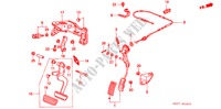 PEDAAL(LH) voor Honda SHUTTLE 2.2ILS 5 deuren 4-traps automatische versnellingsbak 1997