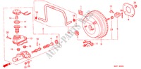 REM HOOFDCILINDER/ HOOFDSPANNING(LH)(98/99) voor Honda SHUTTLE 2.3IES 5 deuren 4-traps automatische versnellingsbak 1998