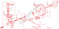 REM HOOFDCILINDER/ HOOFDSPANNING(RH)(98/99) voor Honda ODYSSEY EXI 5 deuren 4-traps automatische versnellingsbak 1999