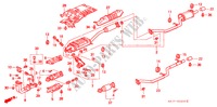 UITLAATPIJP voor Honda SHUTTLE 2.2IES 5 deuren 4-traps automatische versnellingsbak 1995
