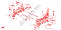 V. ZITTING COMPONENTEN (L.)(HANDMATIG SCHUIVEN) voor Honda ODYSSEY EXI 5 deuren 4-traps automatische versnellingsbak 1998